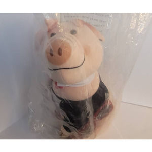 Vintage 1987 Sir Hog Chairman Of The Boar 15” Plush Pig W Tags! Boss Hog Novelty
